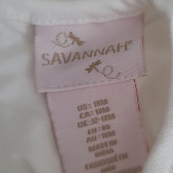 18MO SAVANNAH CARNIVAL CAROUSEL GIRAFFE LLAMA ZEBRA POM ZOO RUFFLE TOP - Picture 5 of 7